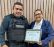 TENENTE-CORONEL EDSON RECEBE VOTOS DE APLAUSOS DA PROPOSITORA VEREADORA MARIA JOEL