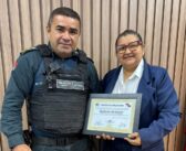 TENENTE-CORONEL EDSON RECEBE VOTOS DE APLAUSOS DA PROPOSITORA VEREADORA MARIA JOEL