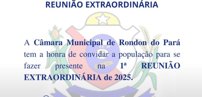 CONVITE – Reunião Extraordinária, 22/12/2025 às 19h